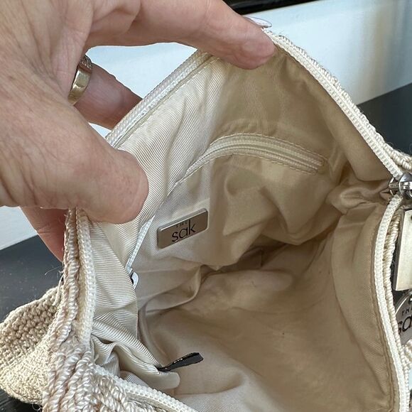 The Sak Neutral Woven Shoulder Purse Double Strap Like New Grab & Go - Picture 8 of 8